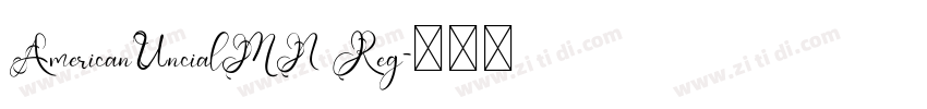 AmericanUncialMN Reg字体转换